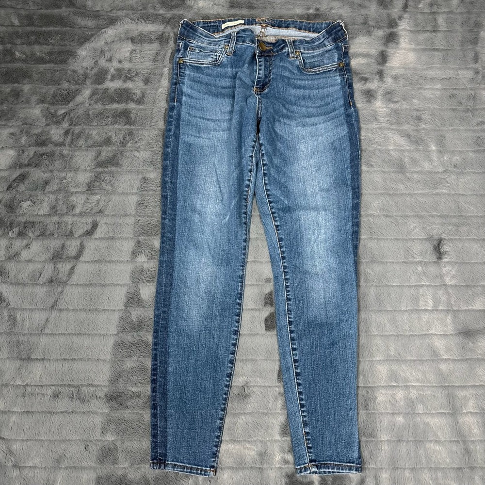 Kut from the Kloth Donna Ankle Skinny Jeans Blue Medium Wash Womens 6 29